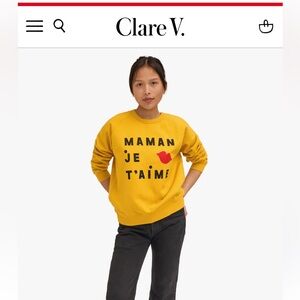 ISO Clare V ‘Maman Je t’aime’ sweater, any color. Size XS or S.